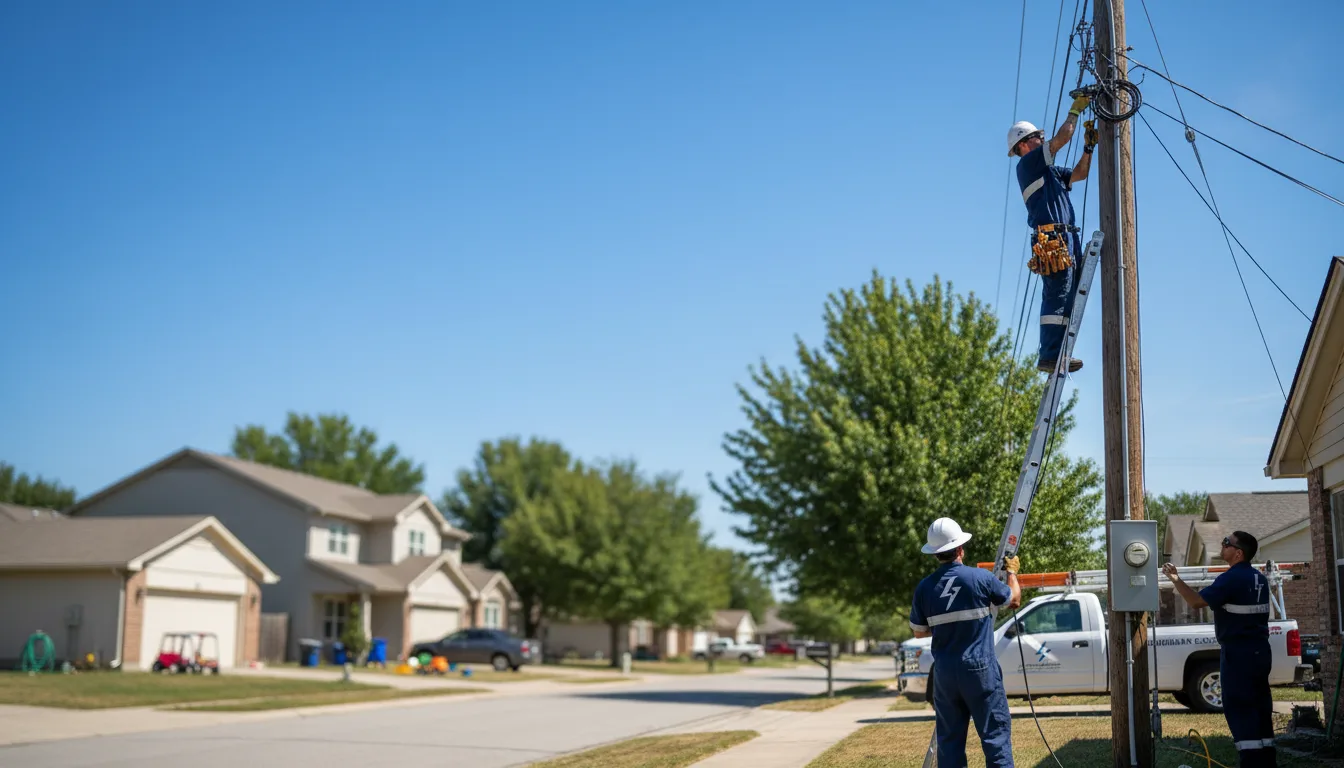 Residential electrician providing installation services in Seminole, OK